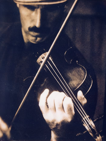 Doug Cameron with Stradivarius Violin